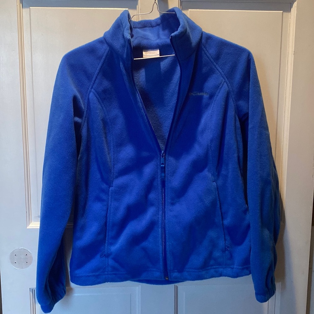 Columbia women’s blue polar fleece jacket. NWOT.